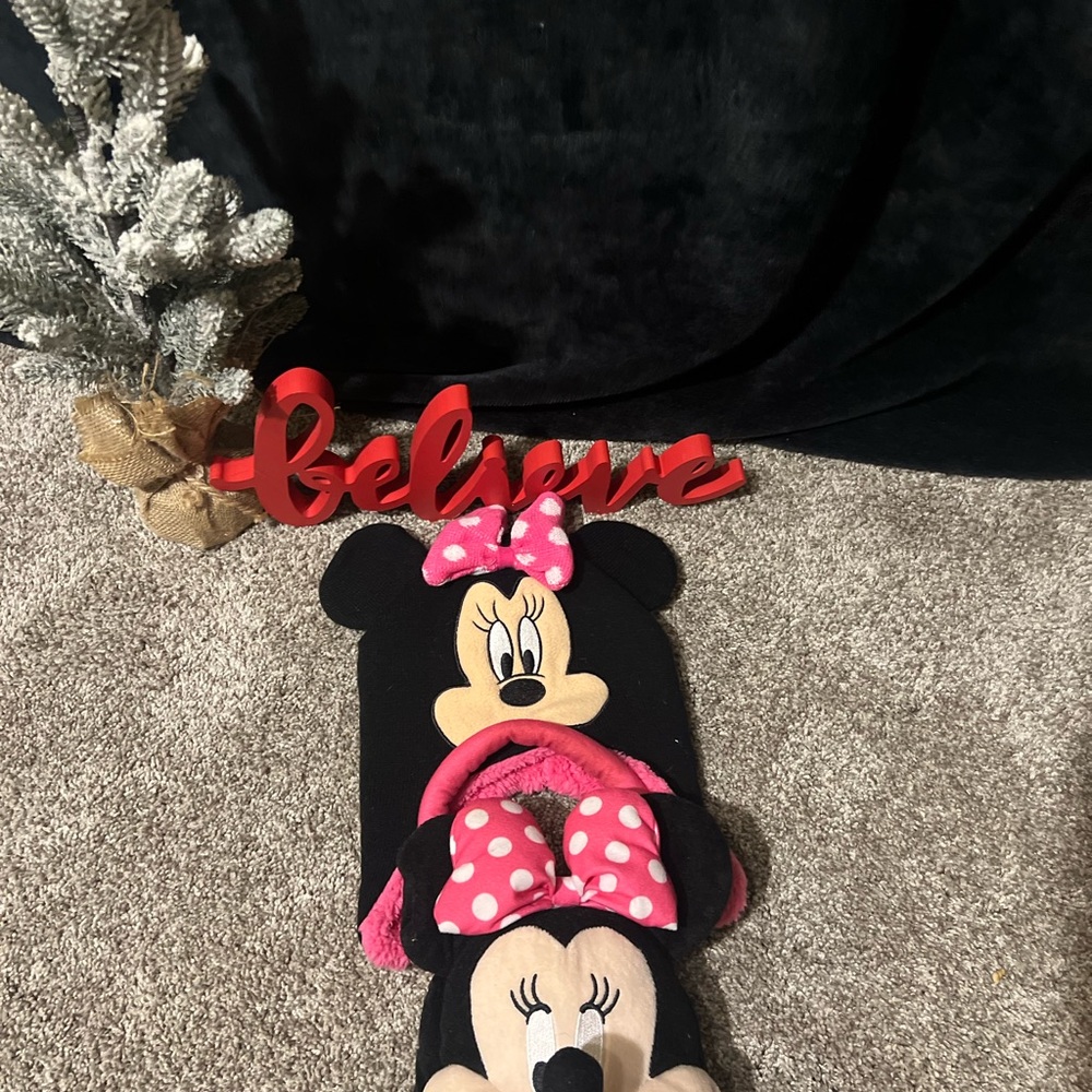 Disney Minnie Mouse Plush Purse and Hat